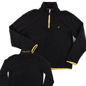 Nautica Men's 1/4 Zip Fleece Pullover Sweater Sz L